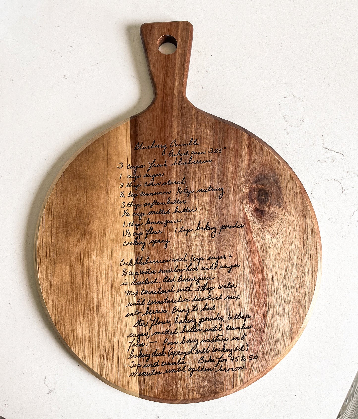 Recipe Cutting Board Engraved, Customized Cutting Board Recipe, Handwritten Recipe Cutting Board Handwriting Gift, Christmas Gift for Her