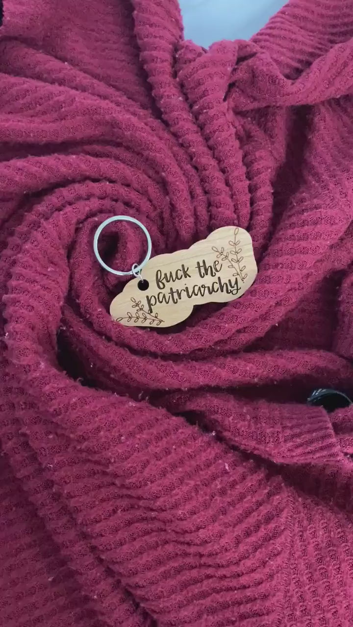 Fuck the Patriarchy Keychain, Funny Taylor Swift Gift for Her, All Too Well Taylors Version, Gift for Swiftie, Swiftie Stocking Stuffer