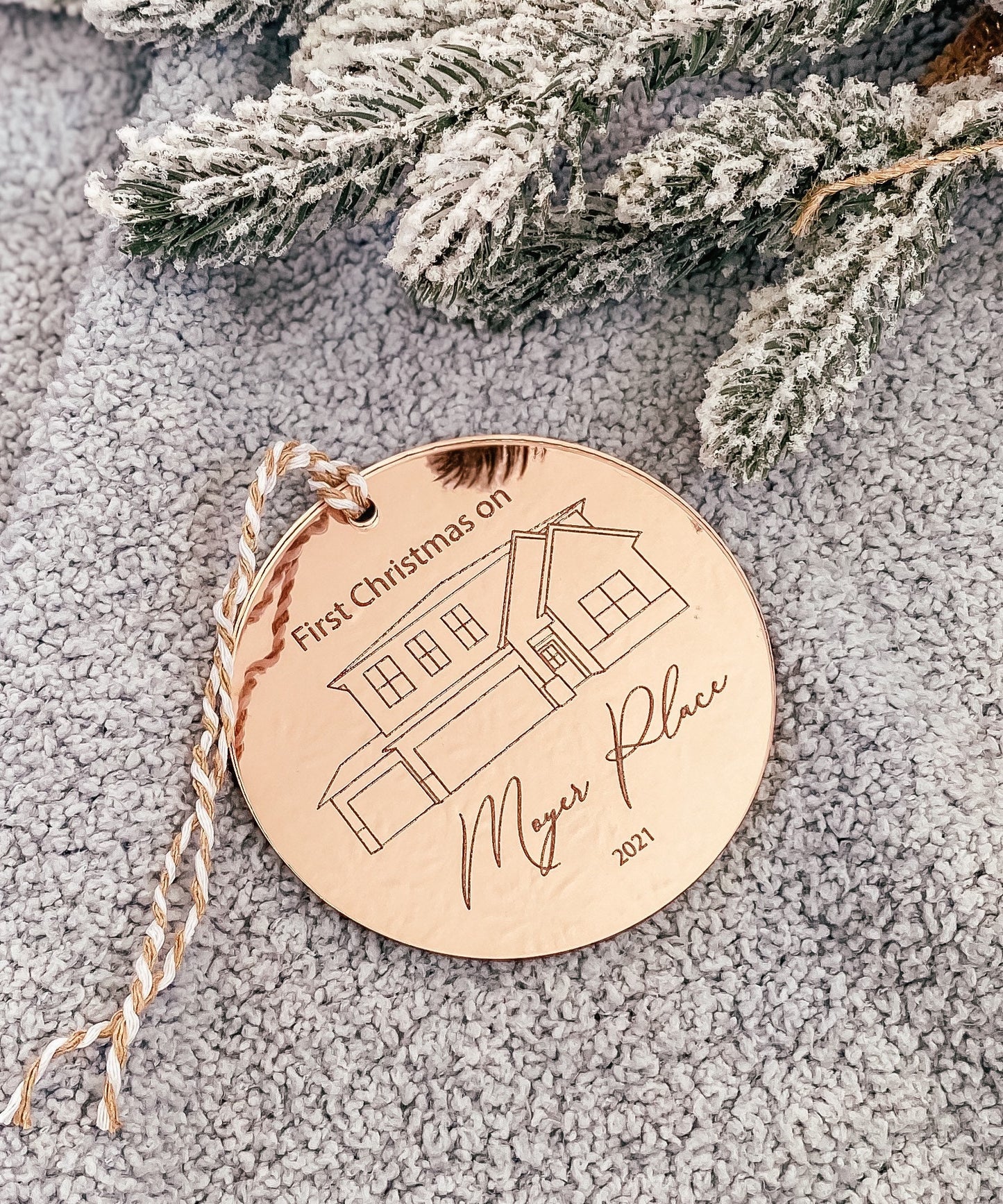 Christmas Ornament, Custom Acrylic Ornament, Personalized Ornament New House, Christmas Ornaments Personalized, Ornaments 2021, Christmas