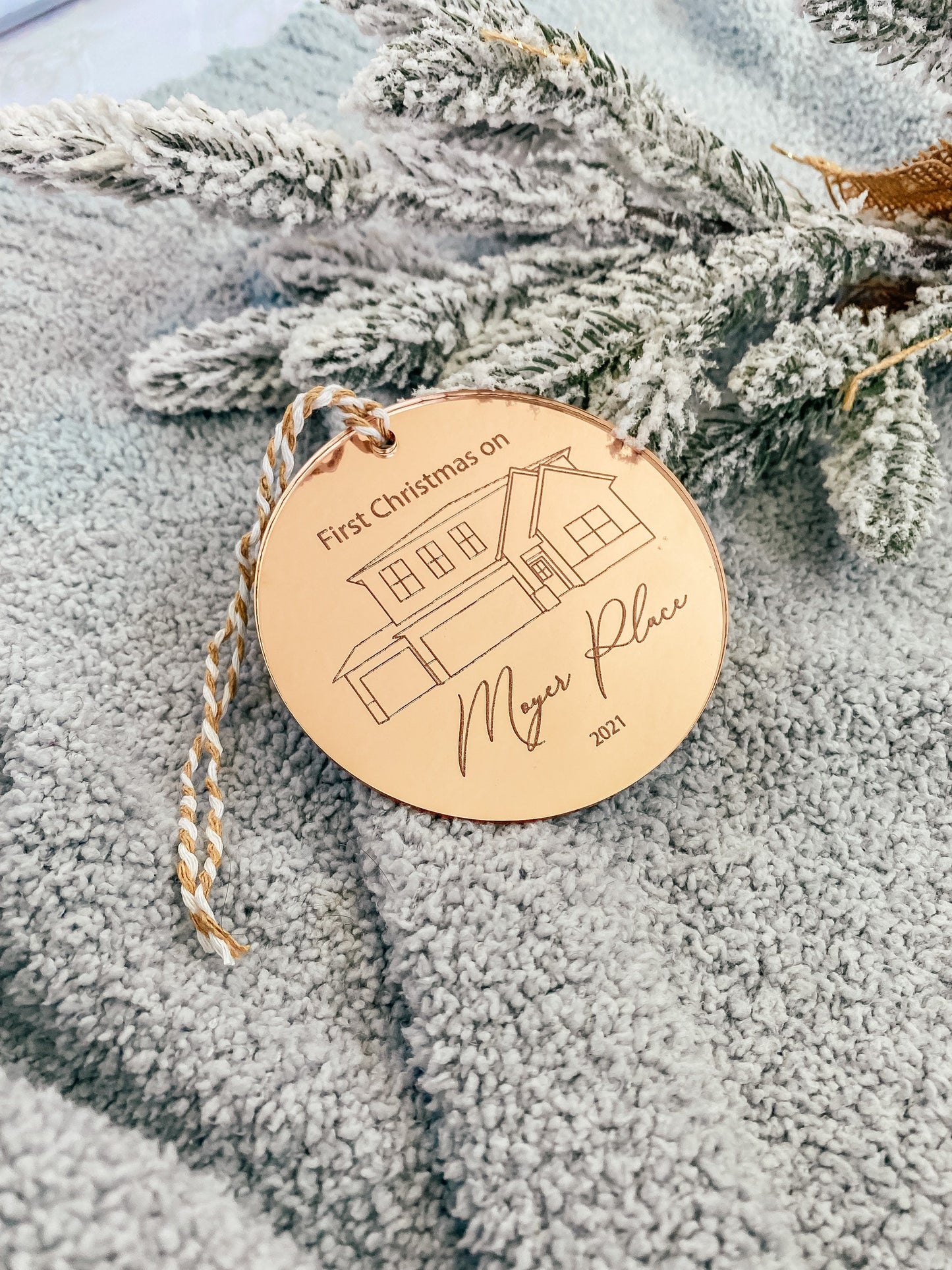 Christmas Ornament, Custom Acrylic Ornament, Personalized Ornament New House, Christmas Ornaments Personalized, Ornaments 2021, Christmas