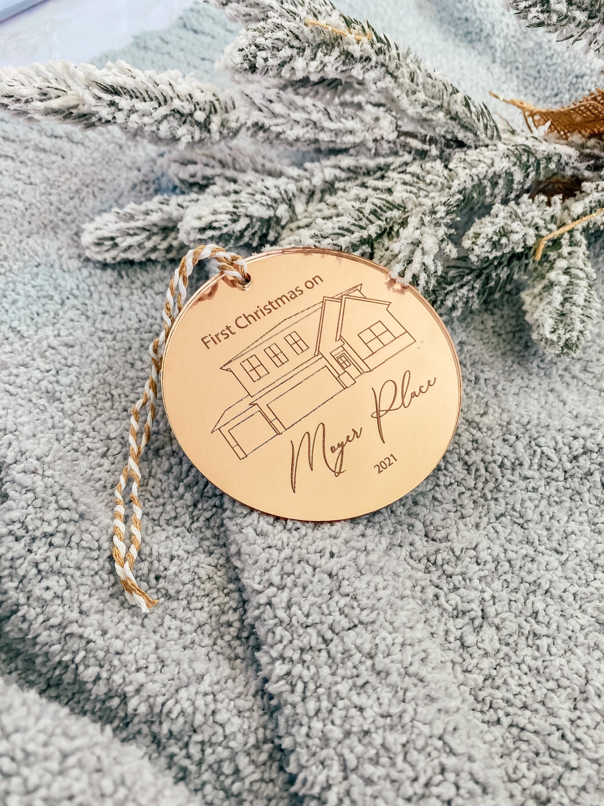 Christmas Ornament, Custom Acrylic Ornament, Personalized Ornament New House, Christmas Ornaments Personalized, Ornaments 2021, Christmas