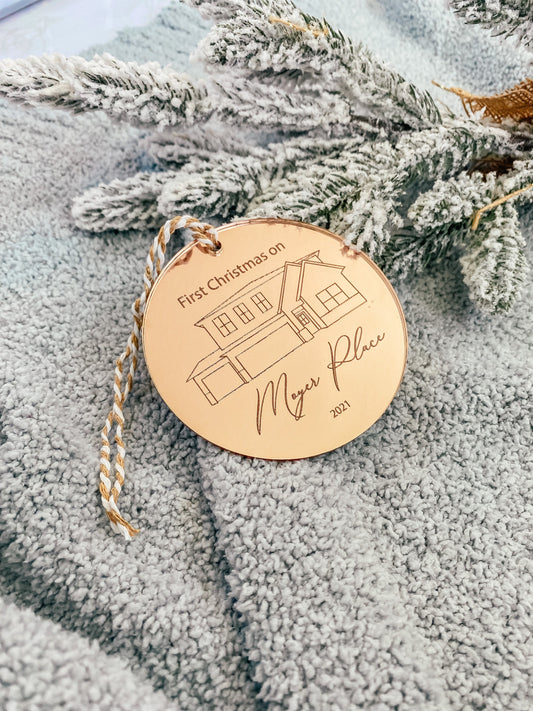 Christmas Ornament, Custom Acrylic Ornament, Personalized Ornament New House, Christmas Ornaments Personalized, Ornaments 2021, Christmas