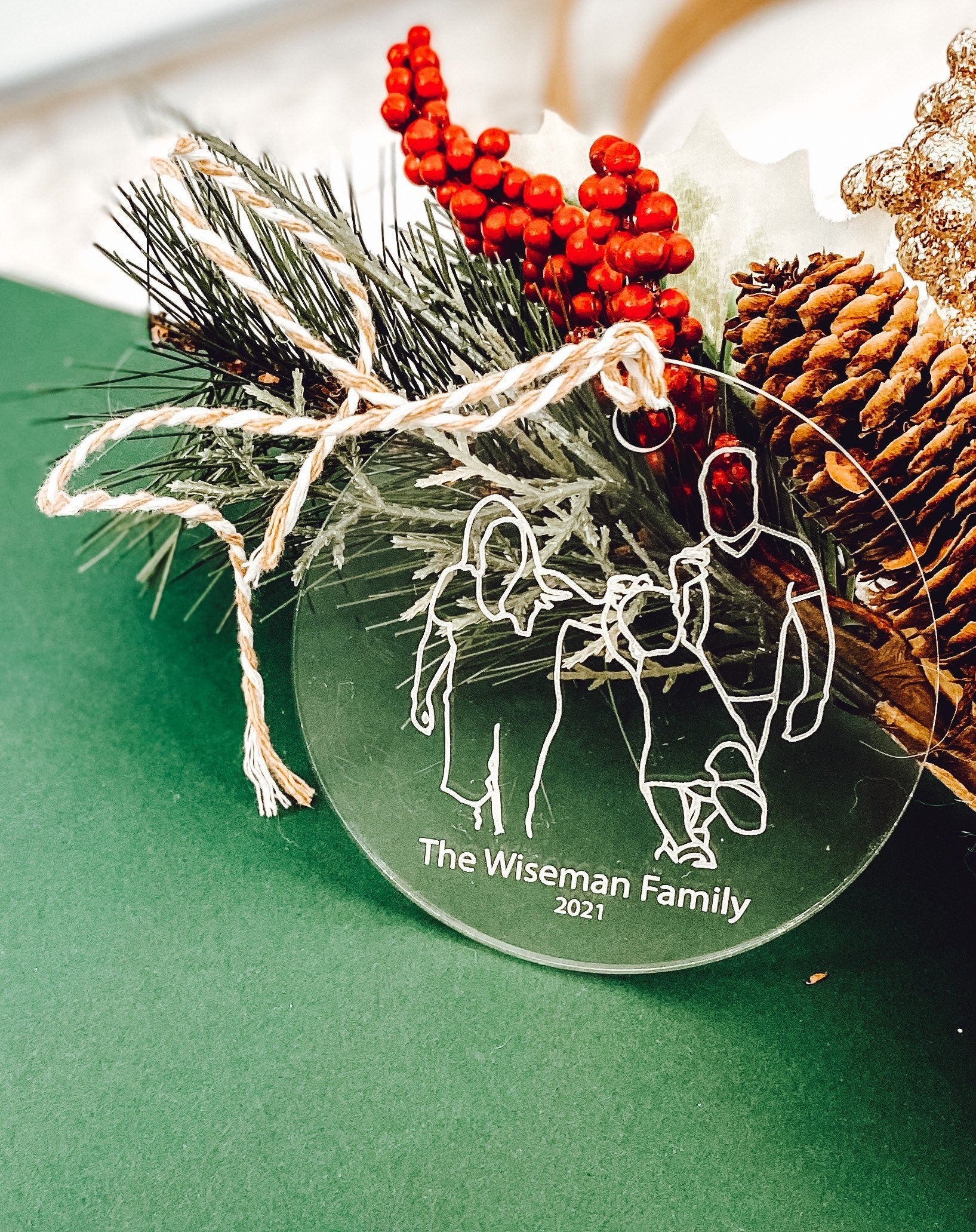 Christmas Ornament, Custom Acrylic Ornament, Personalized Ornament Family, Christmas Ornaments Personalized, Ornaments 2021
