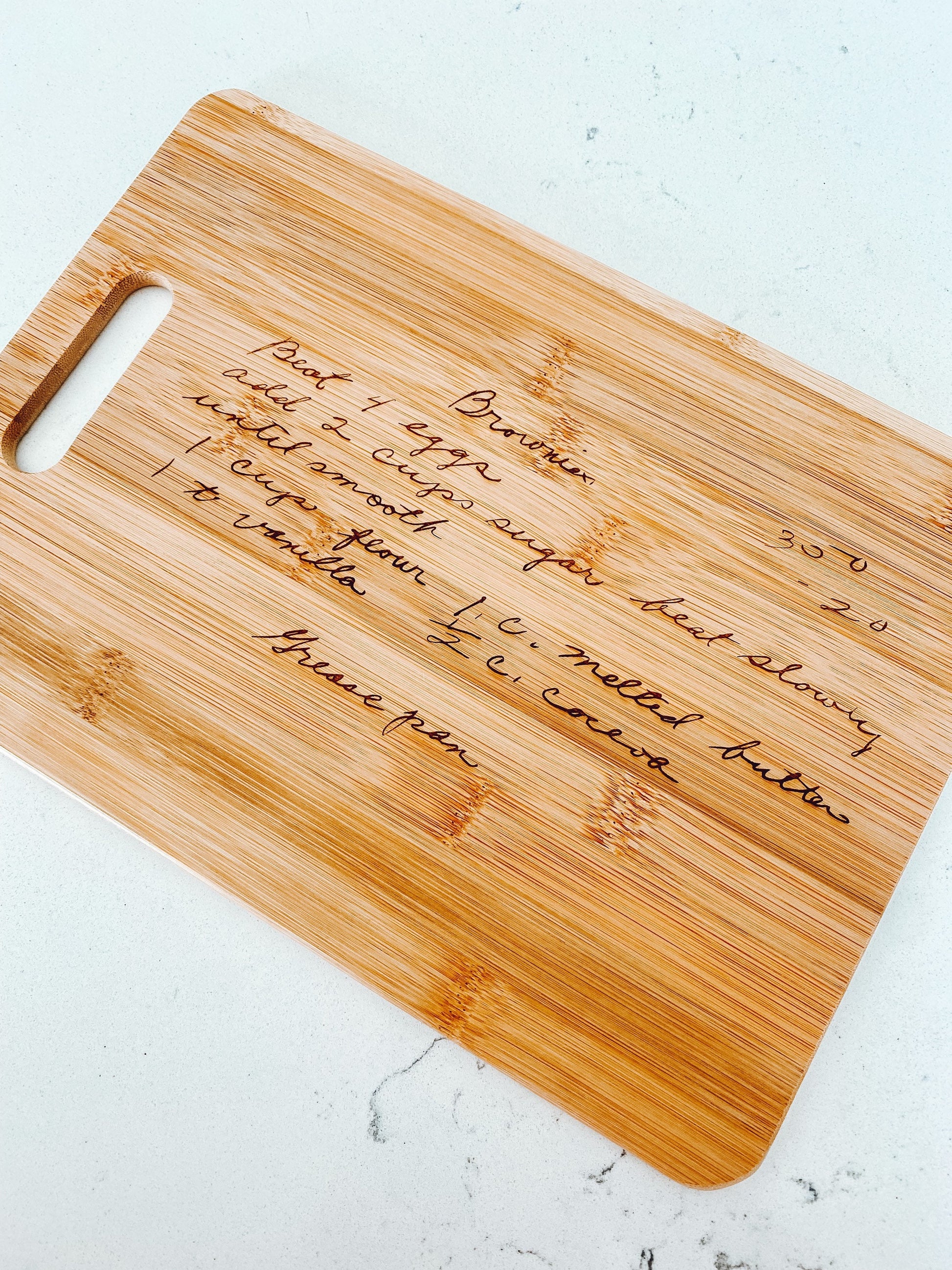 Recipe Cutting Board Engraved, Customized Cutting Board Recipe, Handwritten Recipe Cutting Board Handwriting Gift, Christmas Gift for Her