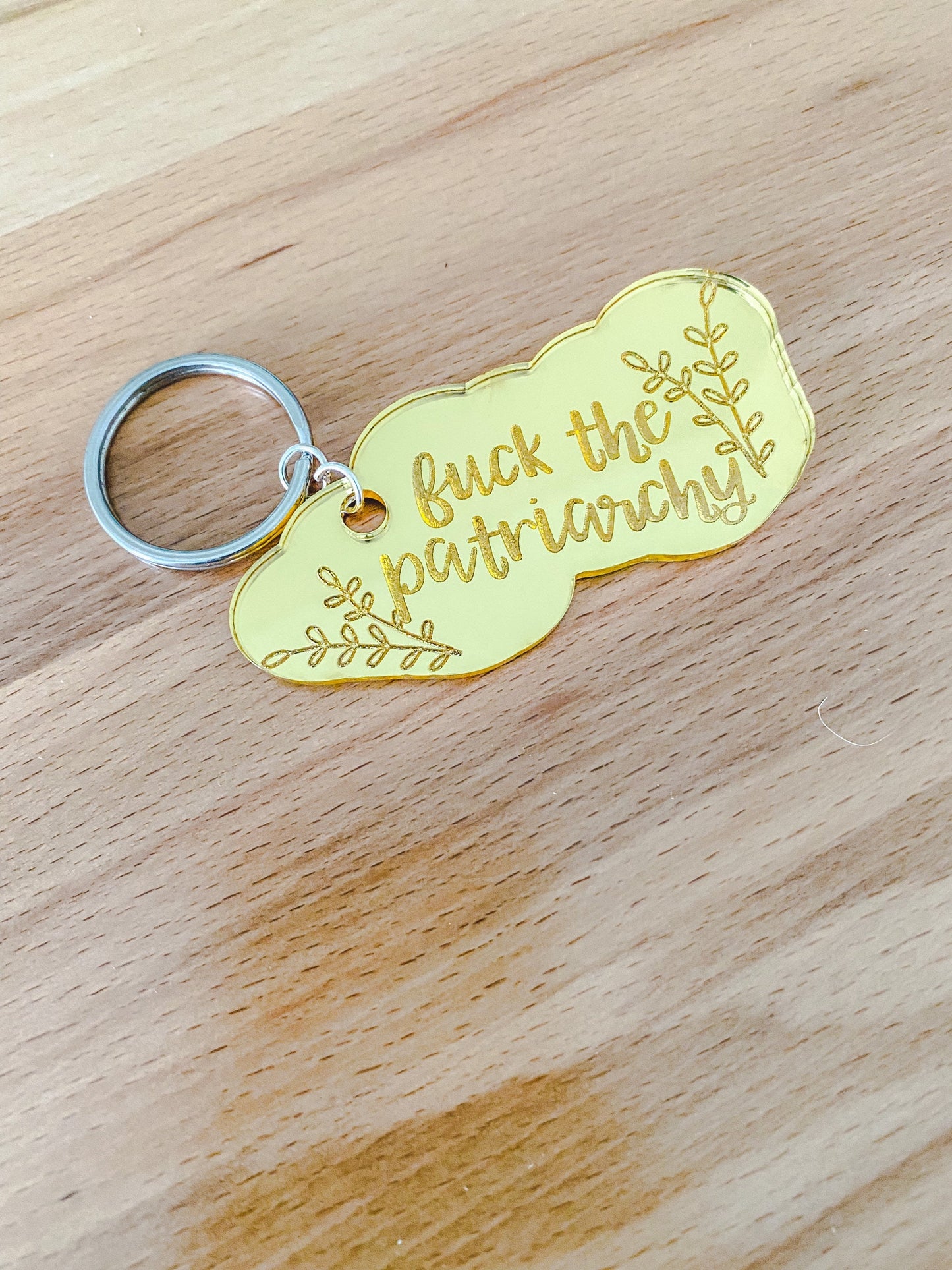 Fuck the Patriarchy Keychain, Funny Taylor Swift Gift for Her, All Too Well Taylors Version, Gift for Swiftie, Swiftie Stocking Stuffer