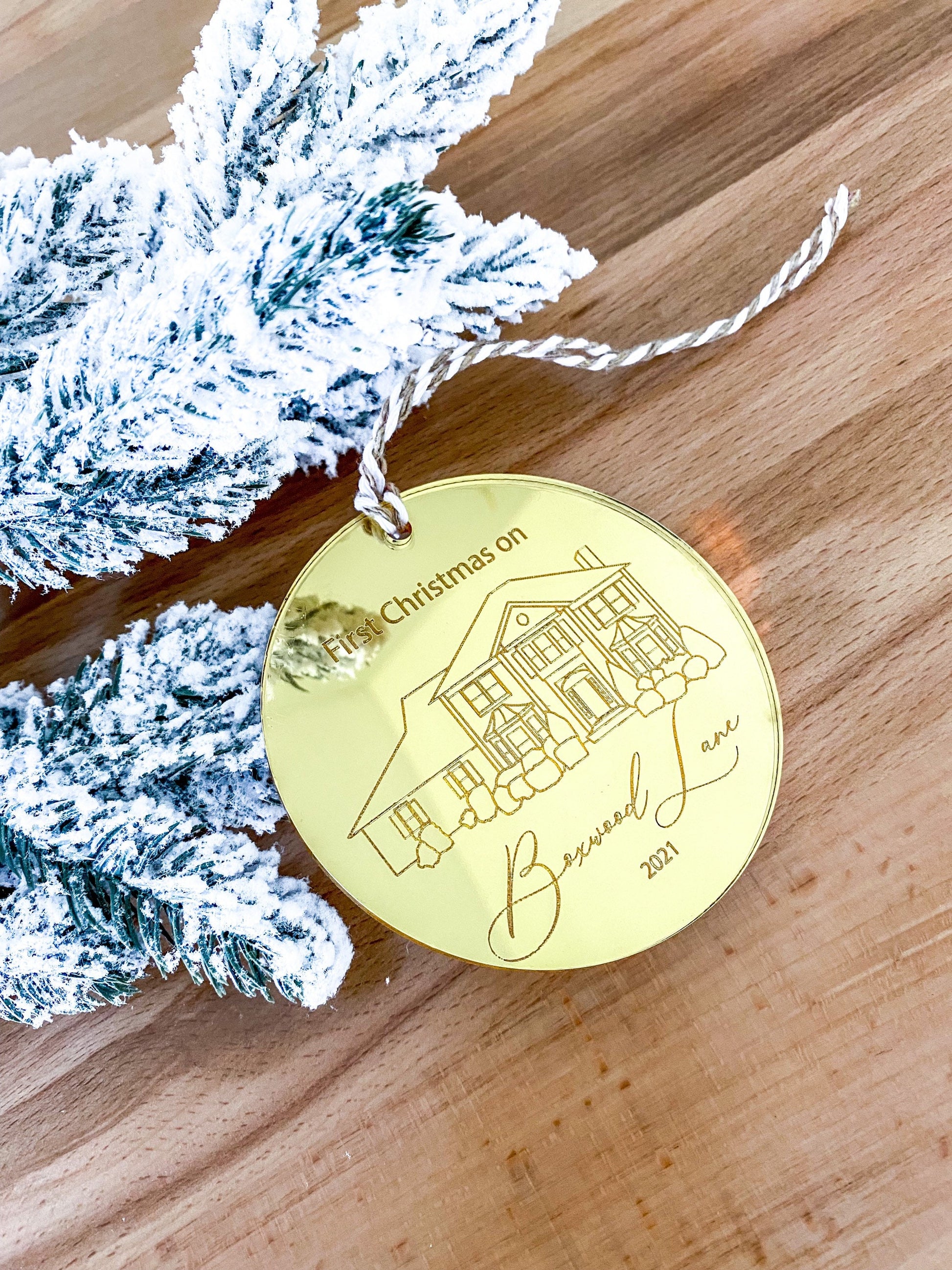 Christmas Ornament, Custom Acrylic Ornament, Personalized Ornament New House, Christmas Ornaments Personalized, Ornaments 2021, Christmas