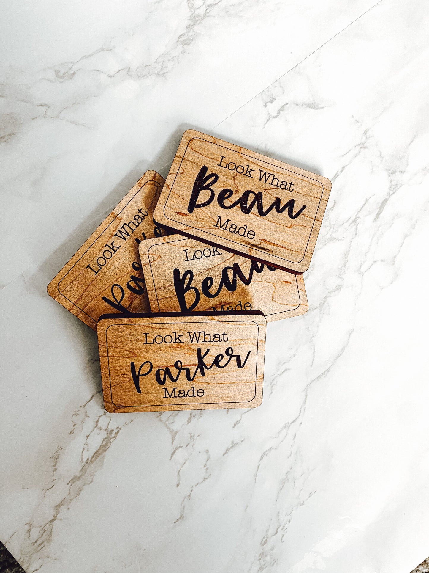 Look What I Made Magnet, Art Display Magnet, Personalized Kids Magnet, Engraved Wood Magnet, Custom Refrigerator Magnet