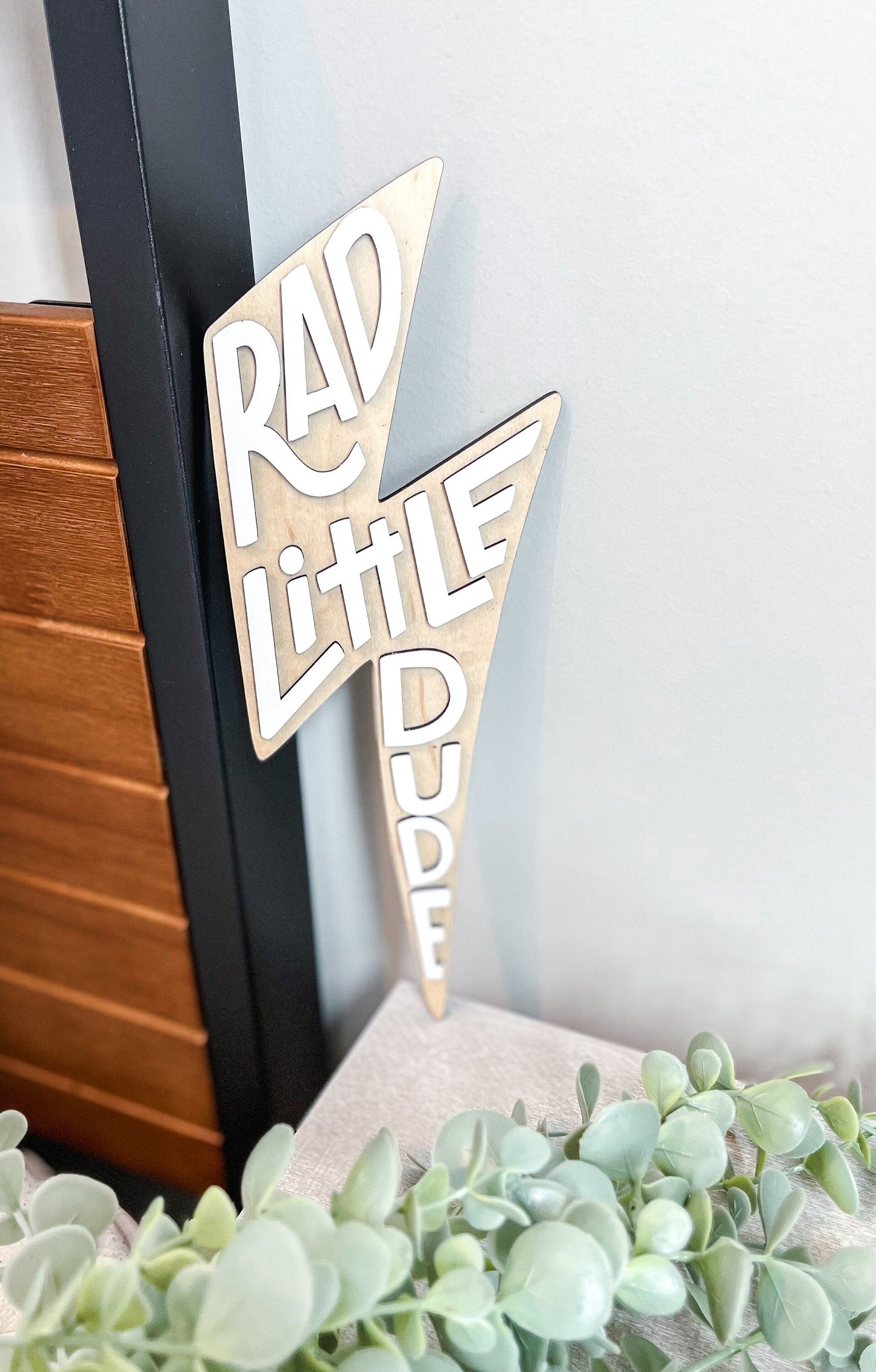 Rad Little Dude, Boy Nursery Decor, Kids Room Sign, Little Boy Decor, Boys Room Sign, Play Room Decor, Baby Shower Gift, Baby Name Sign