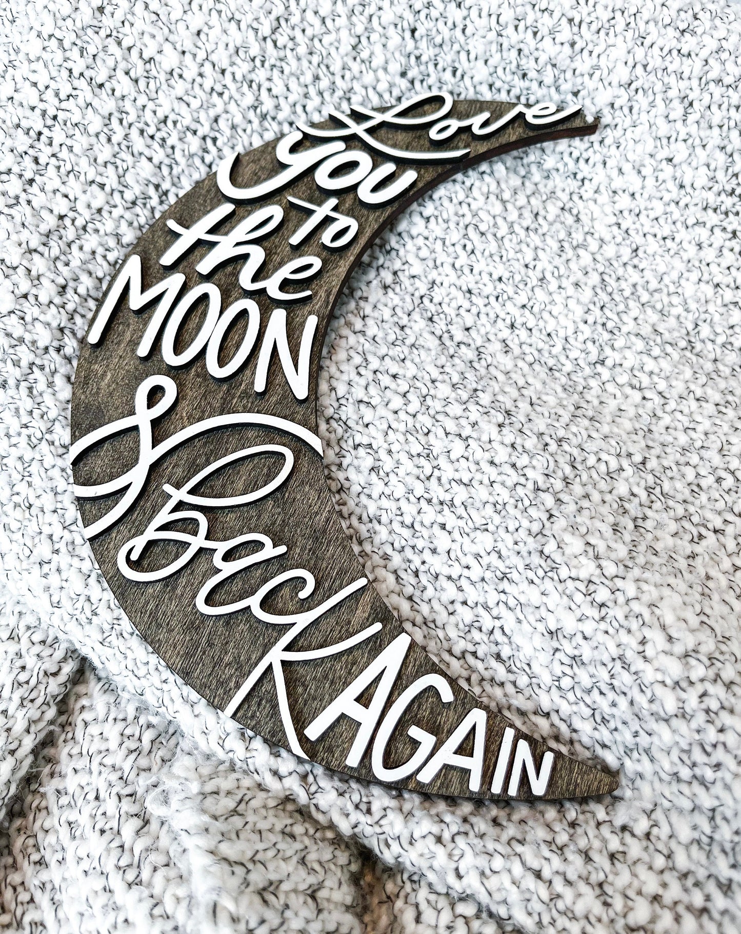 Love You To The Moon & Back Nursery Moon Decor, Nursery Decor, Kids Room Sign, Little Boy Decor, Boys Room Sign, Baby Shower Gift