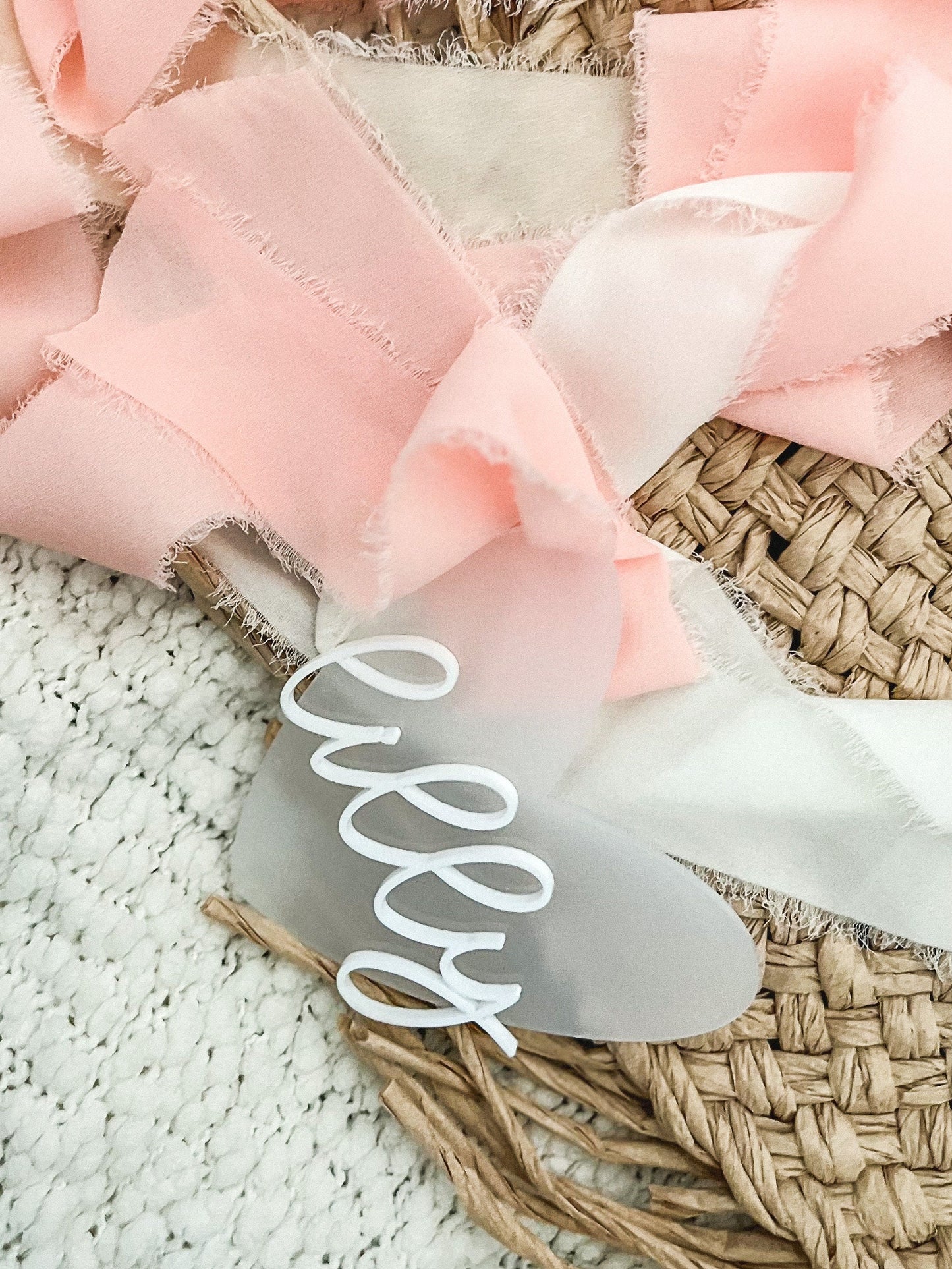Valentine's Day Tag, Valentine's Day Basket Gift Tag, Heart Gift Tag, Valentines Gift Tag, Valentine's Acrylic Tags, Wooden Heart Name Tag