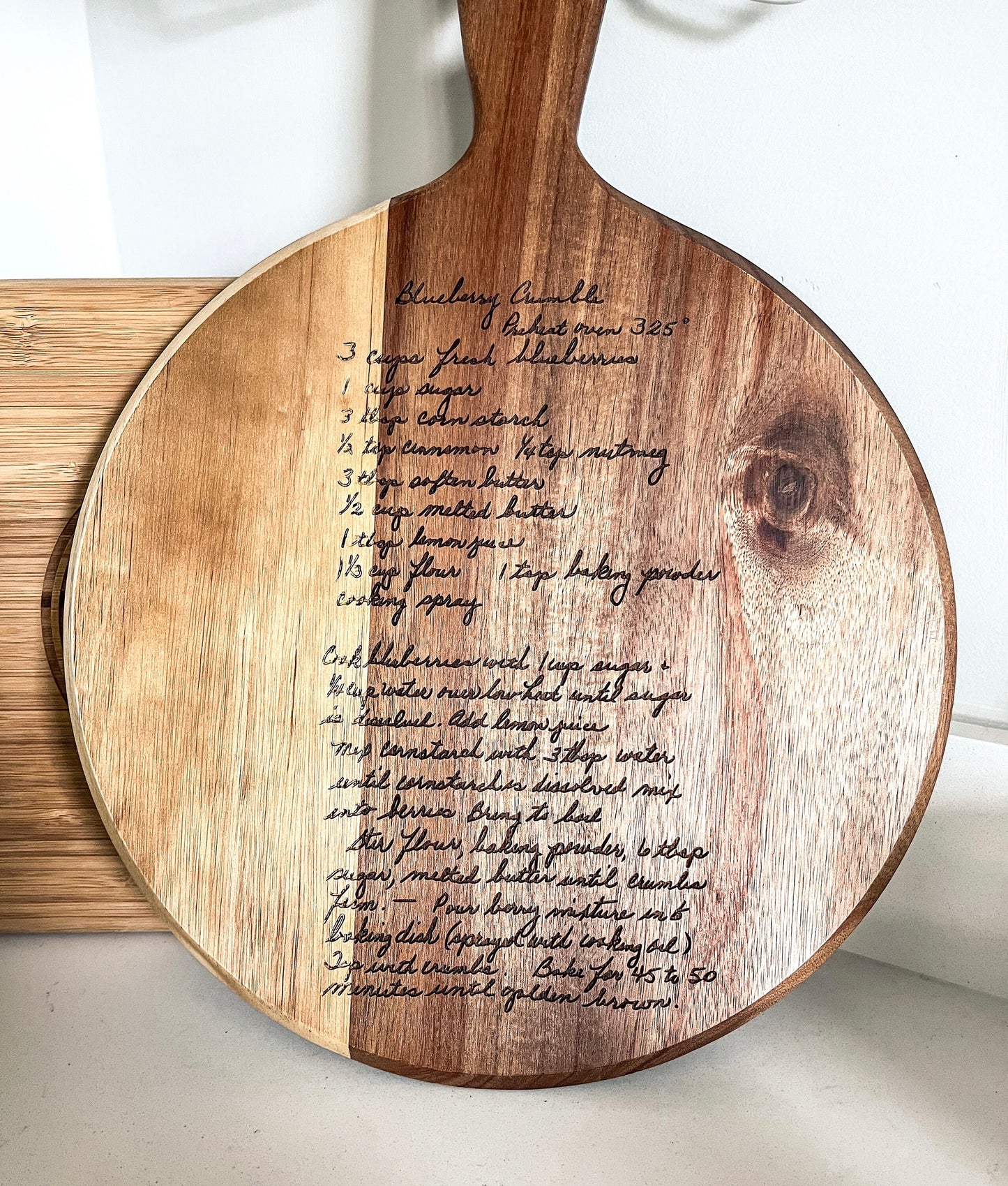 Recipe Cutting Board Engraved, Customized Cutting Board Recipe, Handwritten Recipe Cutting Board Handwriting Gift, Christmas Gift for Her