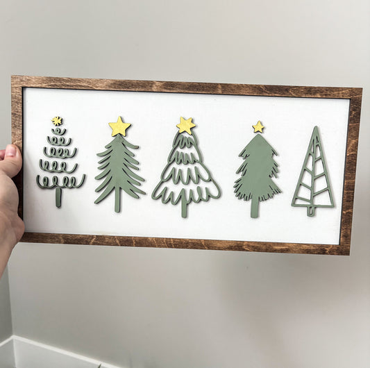 Modern Christmas Tree Sign, Tree Line Drawing Sign, Christmas Hanging Decor, Christmas Arch decor, Modern Decorations, Minimalist Christmas