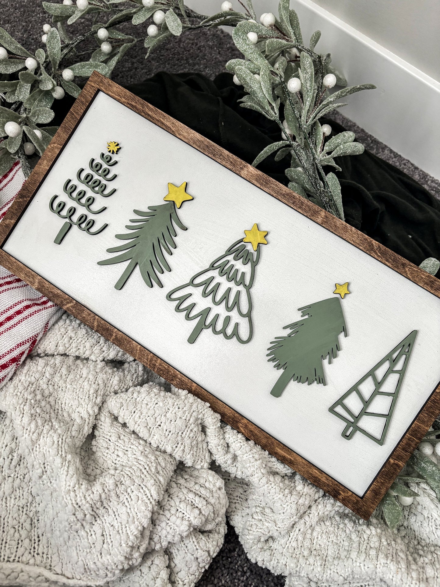 Modern Christmas Tree Sign, Tree Line Drawing Sign, Christmas Hanging Decor, Christmas Arch decor, Modern Decorations, Minimalist Christmas