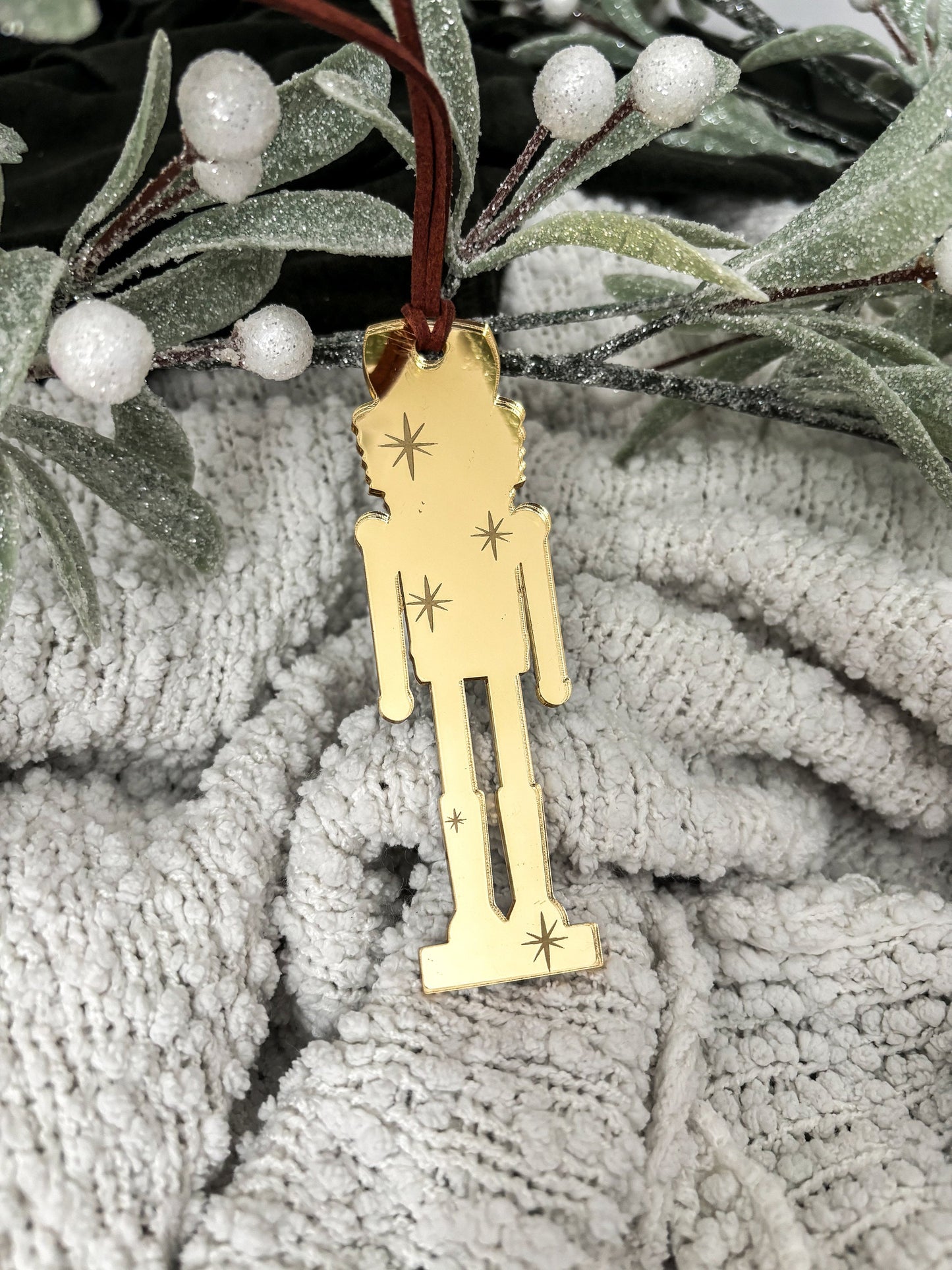 Acrylic Nutcracker Ornament, Modern Christmas Decor, Christmas Tree Decoration, The Nutcracker