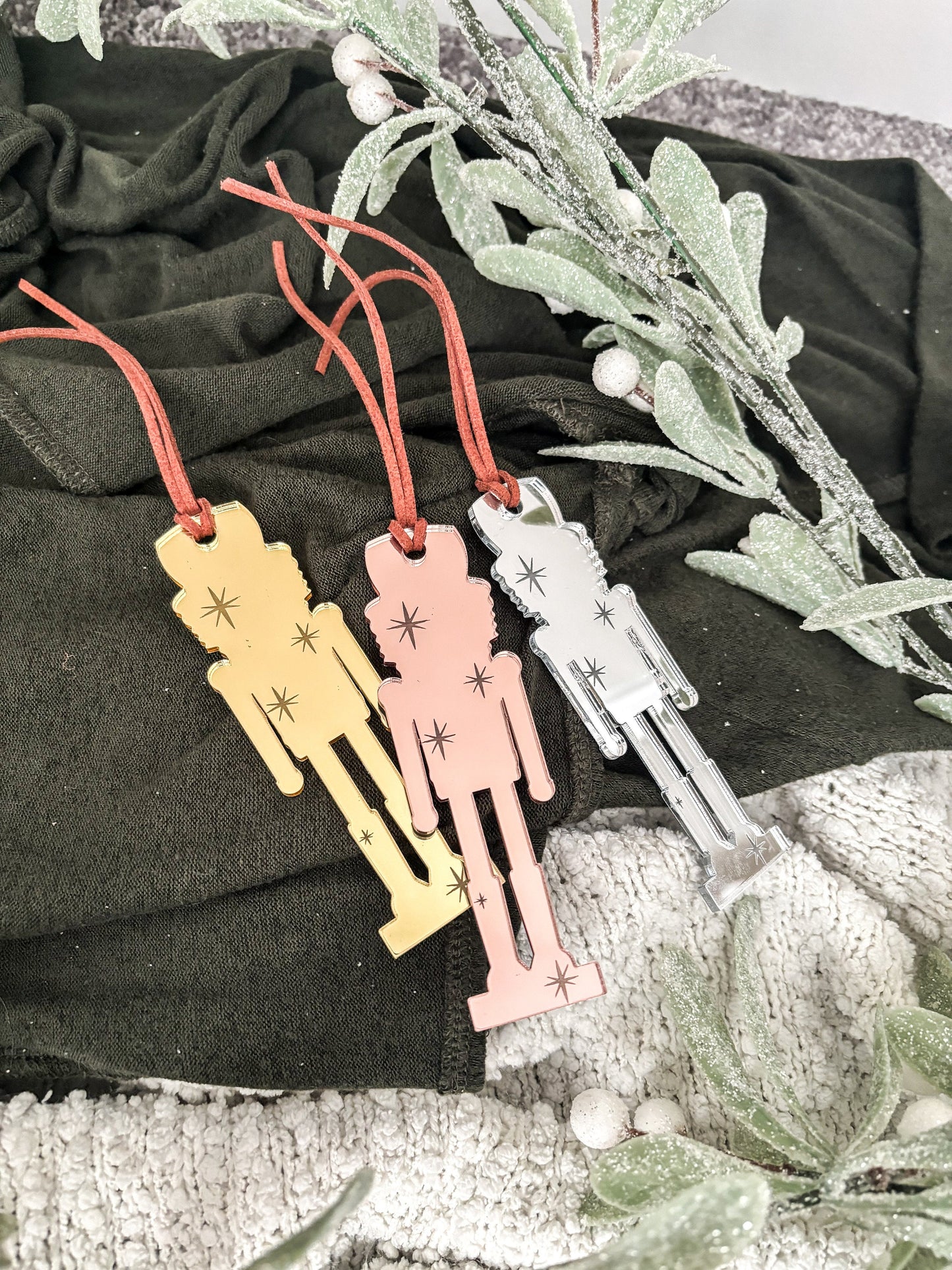 Acrylic Nutcracker Ornament, Modern Christmas Decor, Christmas Tree Decoration, The Nutcracker