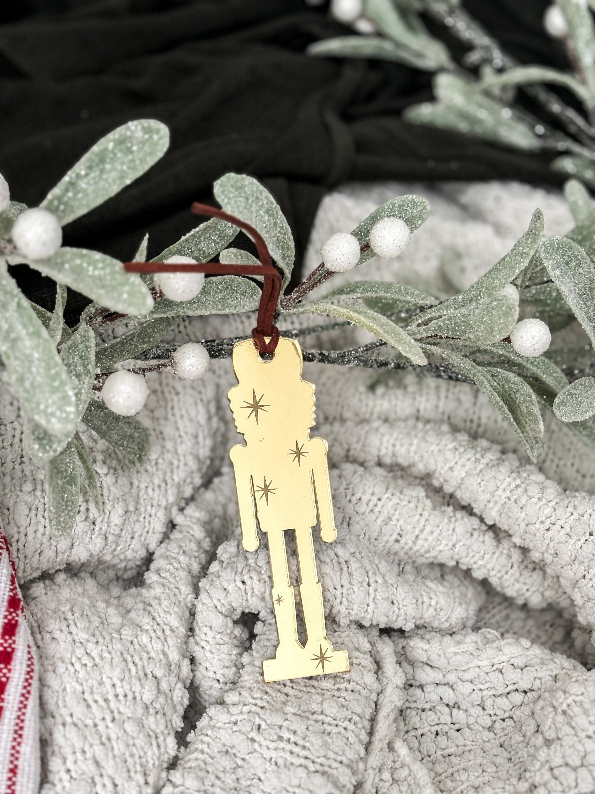 Acrylic Nutcracker Ornament, Modern Christmas Decor, Christmas Tree Decoration, The Nutcracker