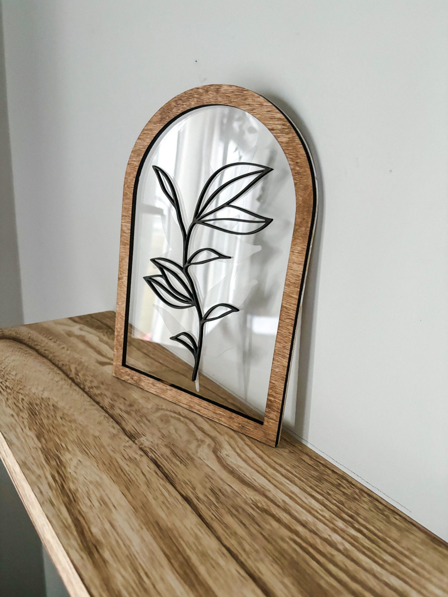 Boho Greenery Wall Art, Acrylic Leaf Wood Art, Acrylic Monstera Leaves Wall Decor, Feminine Wall Art, Boho Home Decor