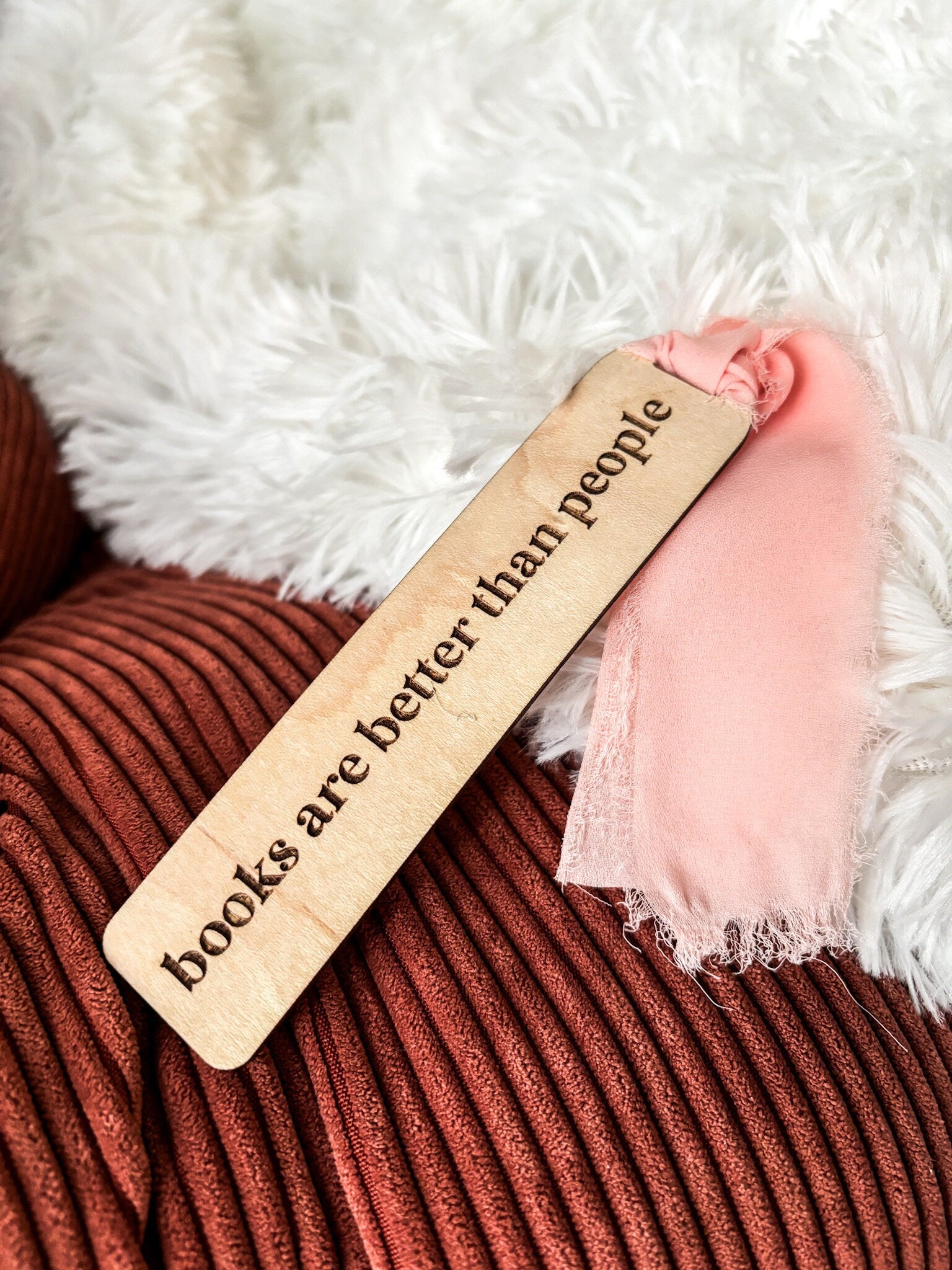 Books Are Better Than People Wood Bookmark, Acrylic Bookmark, Funny Bookmark Gift, Laser Engraved Bookmark, Aesthetic Acrylic Bookmark