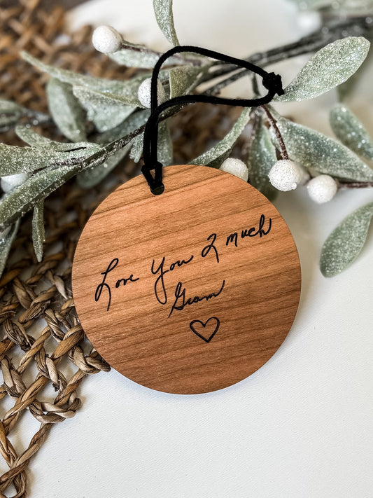 Handwriting Ornament