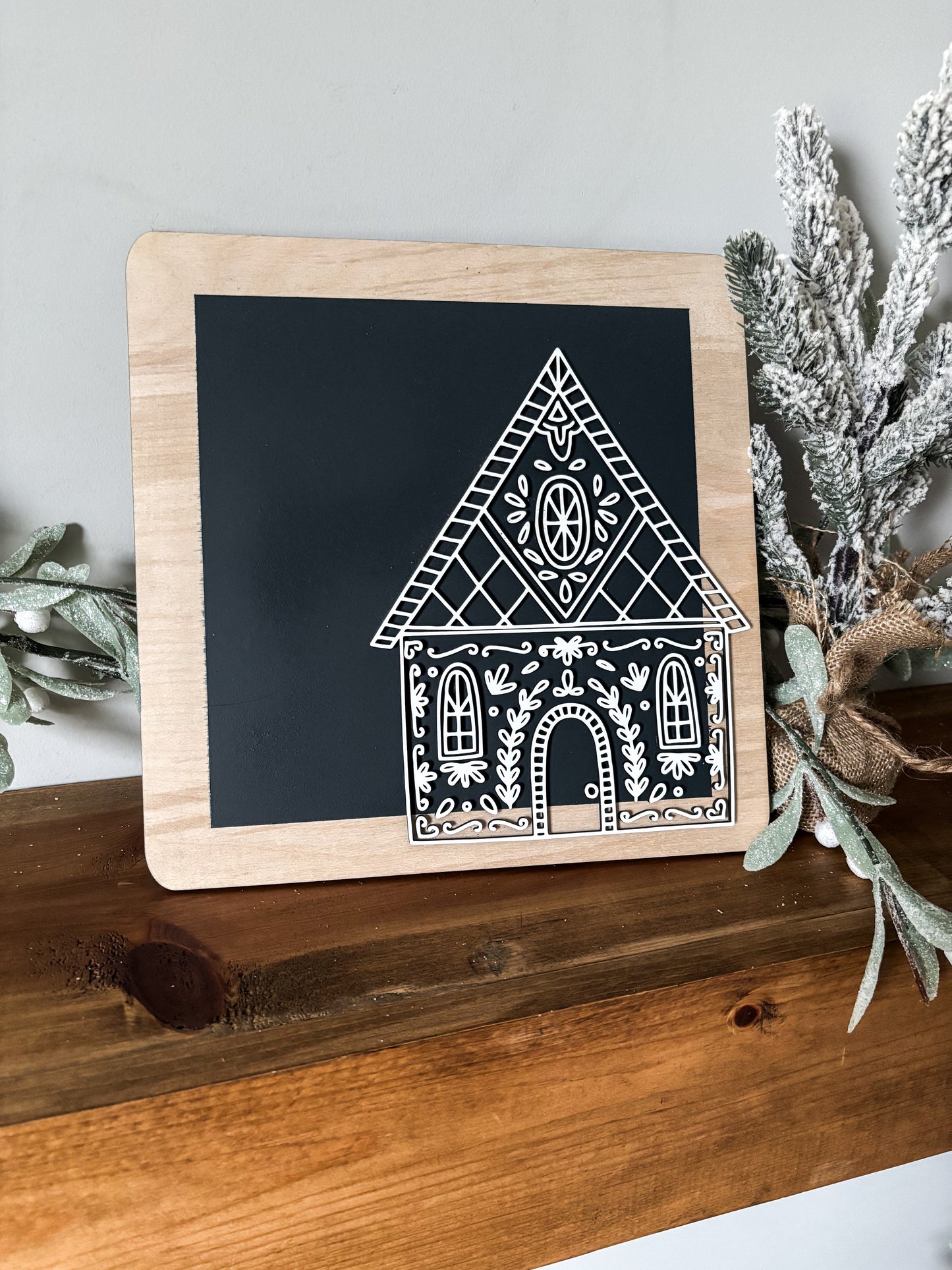 Modern Gingerbread Sign