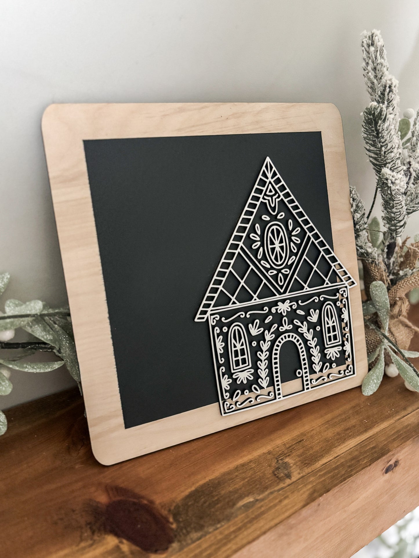 Modern Gingerbread Sign