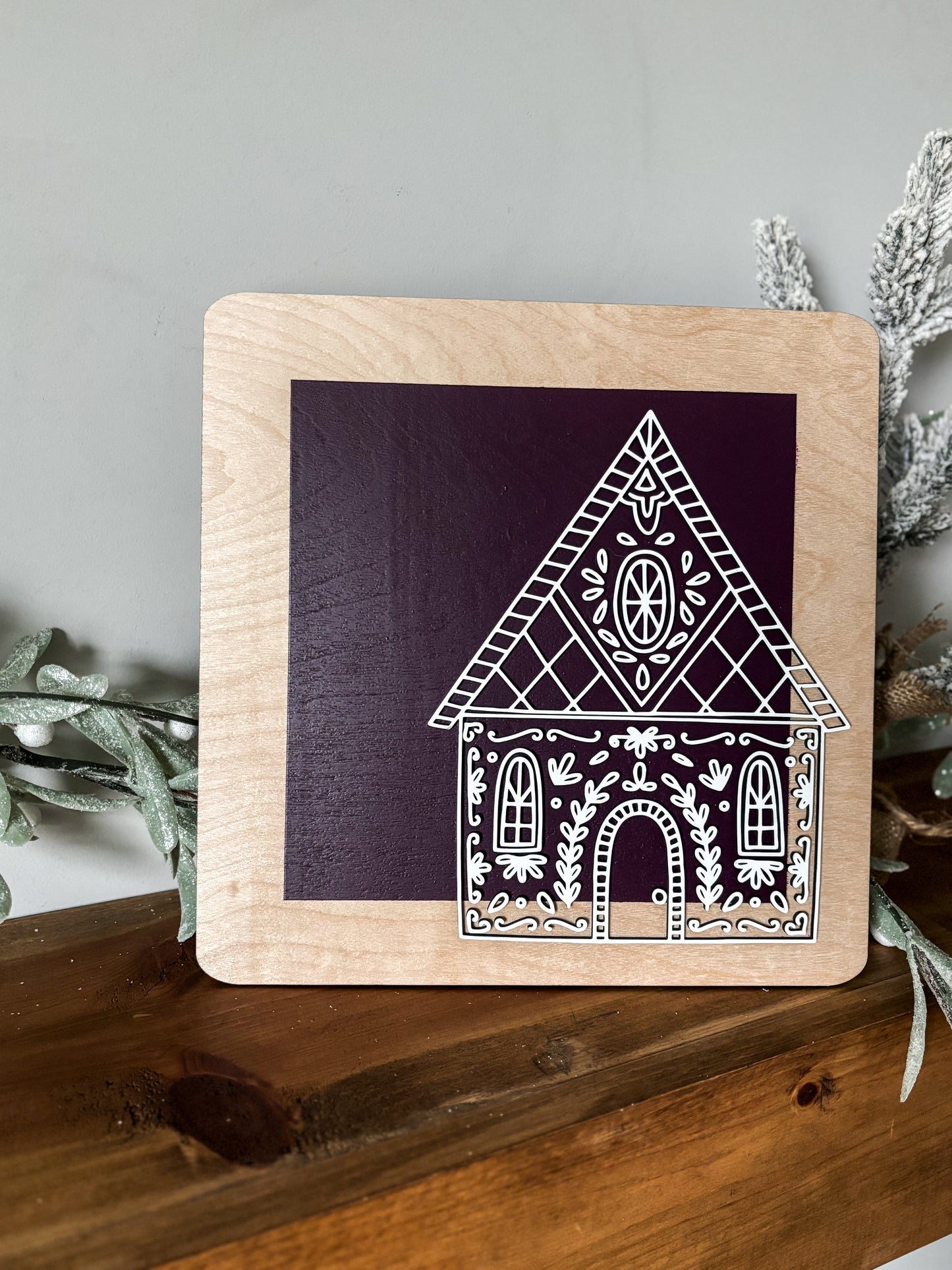 Modern Gingerbread Sign