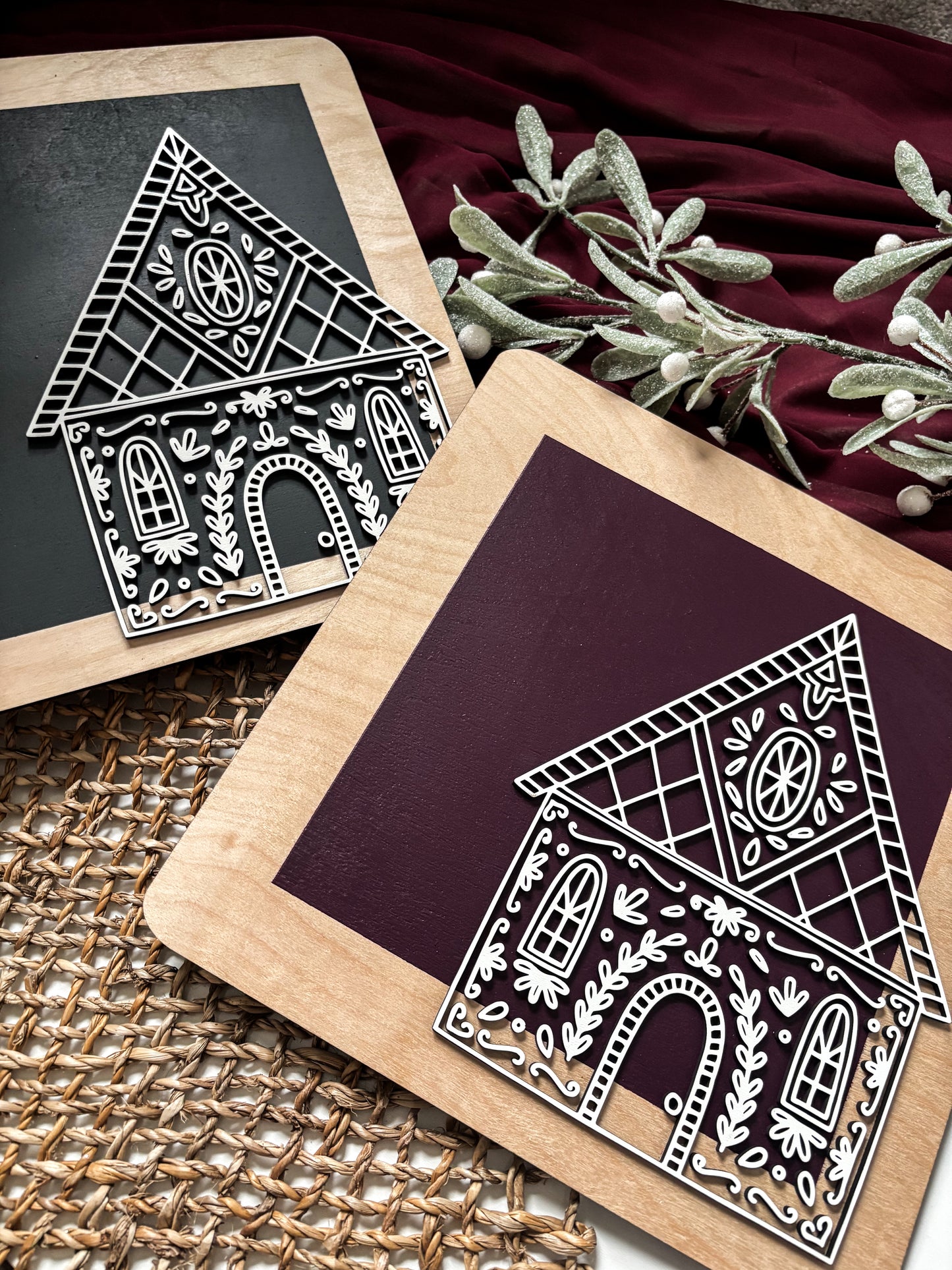 Modern Gingerbread Sign