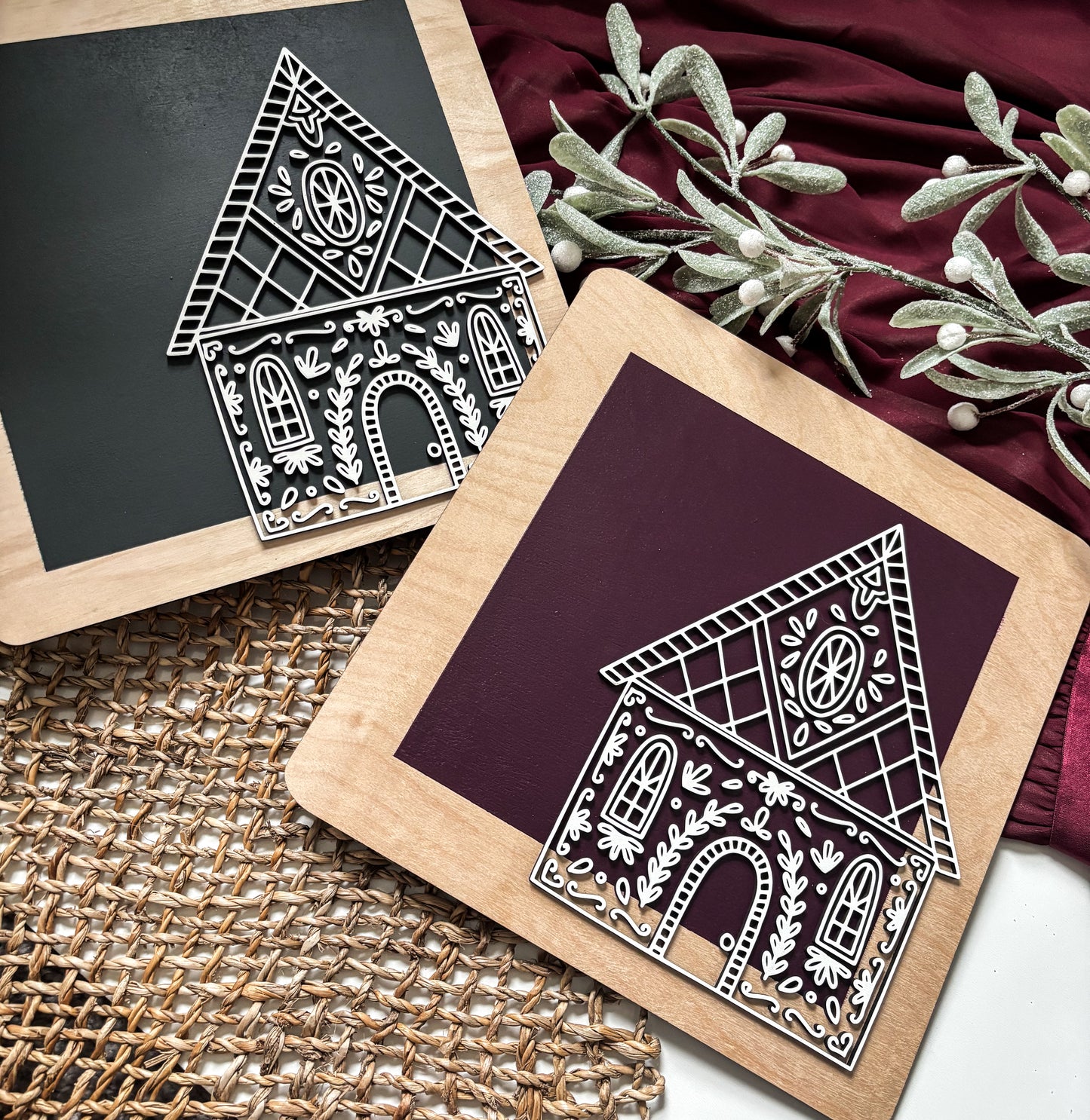 Modern Gingerbread Sign