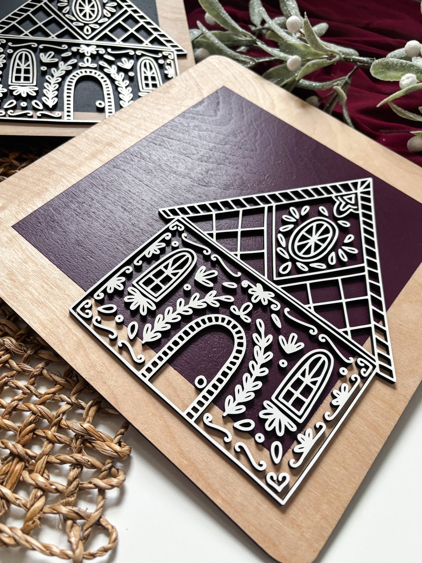 Modern Gingerbread Sign