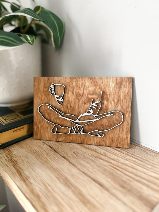 Reading Girl Wall Art, Minimalist Book Lover Decor, Coffee Lover Line Art, Cozy Reading Nook, Bookish Wall Art, Reader Gift, Coffee & Books