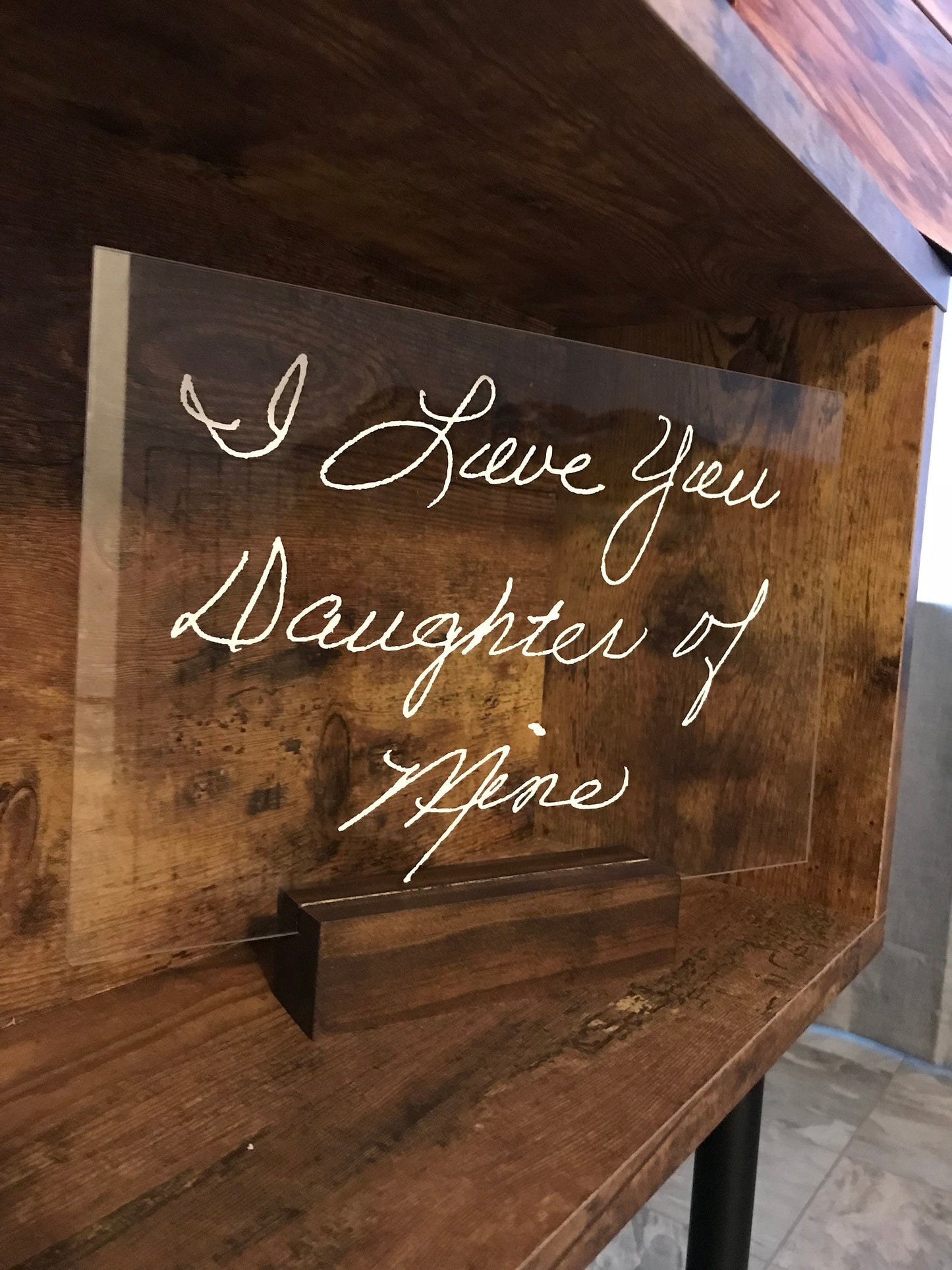 Custom Engraved Handwriting Sign, Personalized Handwriting Sign, Handwriting Gift, Acrylic Sign, Christmas Gift 2021, Laser Engraved