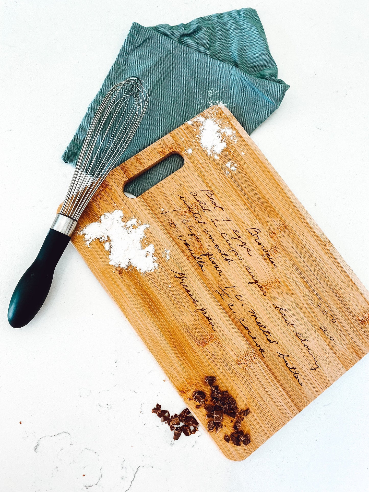 Recipe Cutting Board Engraved, Customized Cutting Board Recipe, Handwritten Recipe Cutting Board Handwriting Gift, Christmas Gift for Her