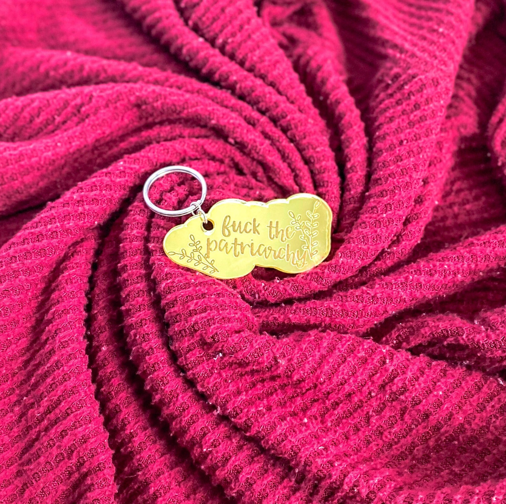 Fuck the Patriarchy Keychain, Funny Taylor Swift Gift for Her, All Too Well Taylors Version, Gift for Swiftie, Swiftie Stocking Stuffer