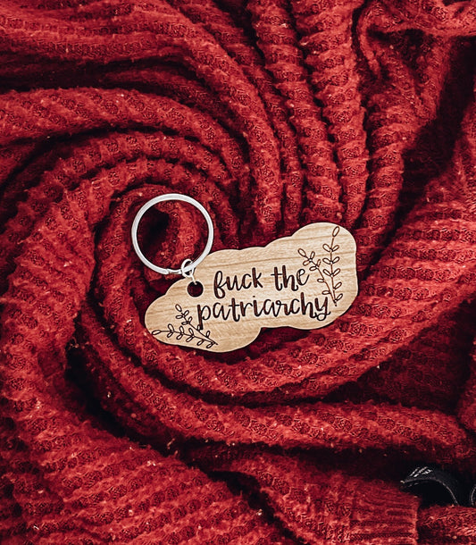 Fuck the Patriarchy Keychain, Funny Taylor Swift Gift for Her, All Too Well Taylors Version, Gift for Swiftie, Swiftie Stocking Stuffer