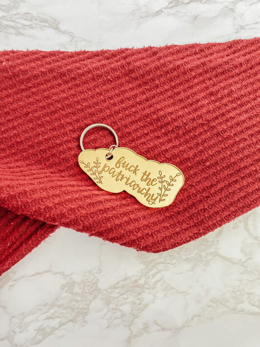 Fuck the Patriarchy Keychain, Funny Taylor Swift Gift for Her, All Too Well Taylors Version, Gift for Swiftie, Swiftie Stocking Stuffer