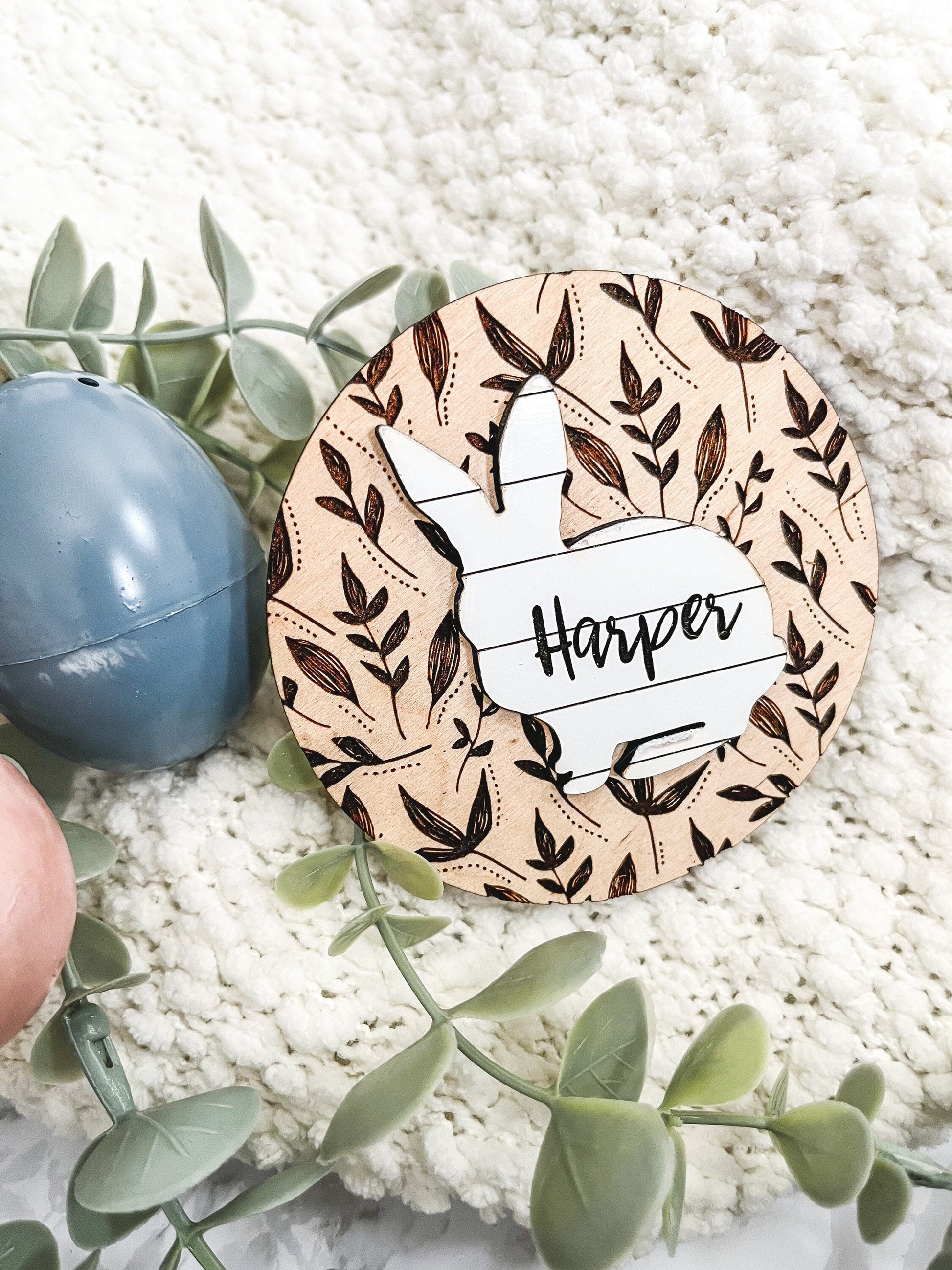 Shiplap Easter Tag, Easter Basket Gift Tag, Bunny Gift Tag, Easter Gift Tag, Easter Wood Tags, Wooden Spring Name Tag, Custom Name Tag