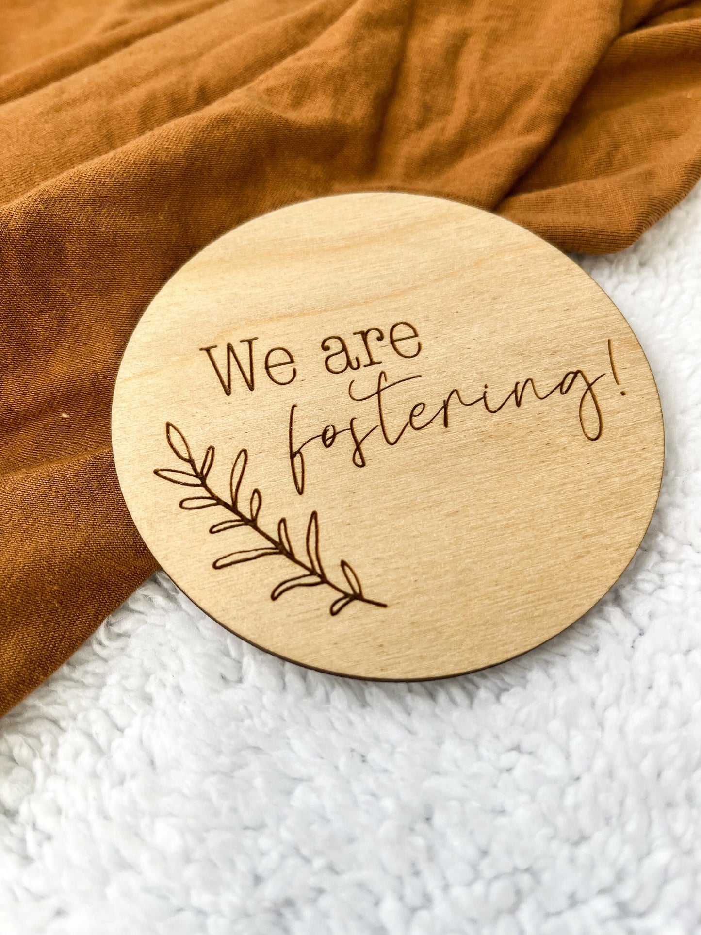 Fostering Announcement Sign, We're Fostering, Foster Photo Prop, Adopting Announcement, Adoption Wood Sign, Laser Engraved Adoption Sign