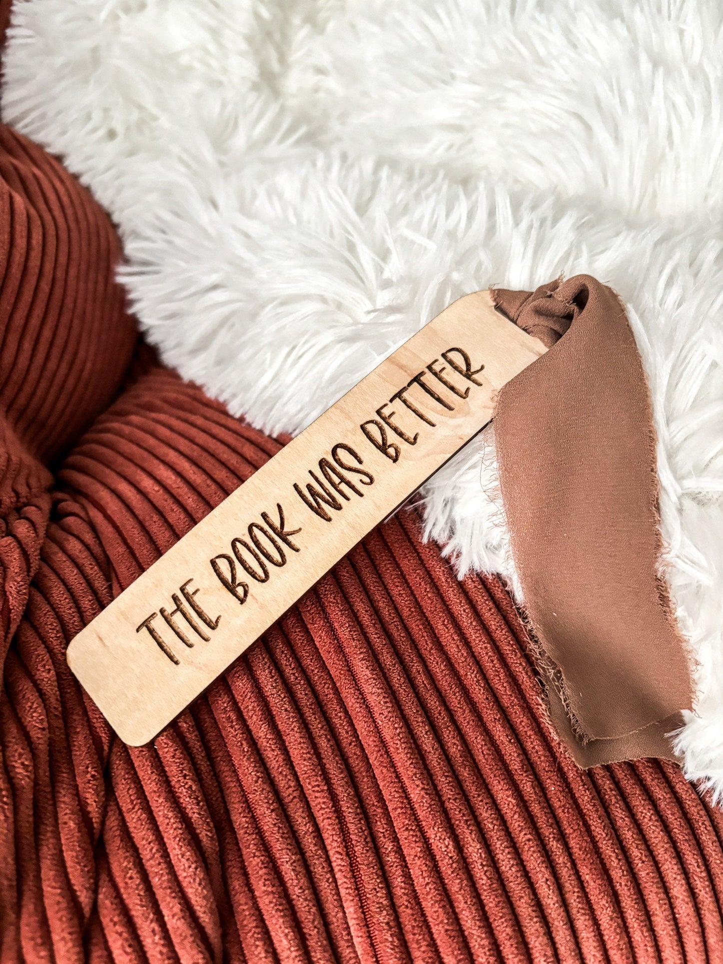 The Book Was Better Wood Bookmark, Acrylic Bookmark, Funny Bookmark Gift, Laser Engraved Bookmark, Aesthetic Acrylic Floral Bookmark