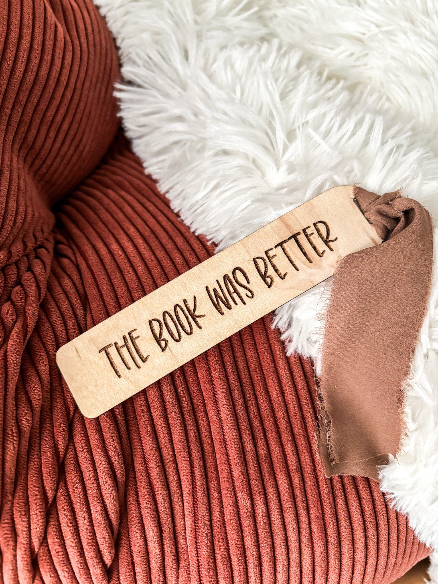 The Book Was Better Wood Bookmark, Acrylic Bookmark, Funny Bookmark Gift, Laser Engraved Bookmark, Aesthetic Acrylic Floral Bookmark